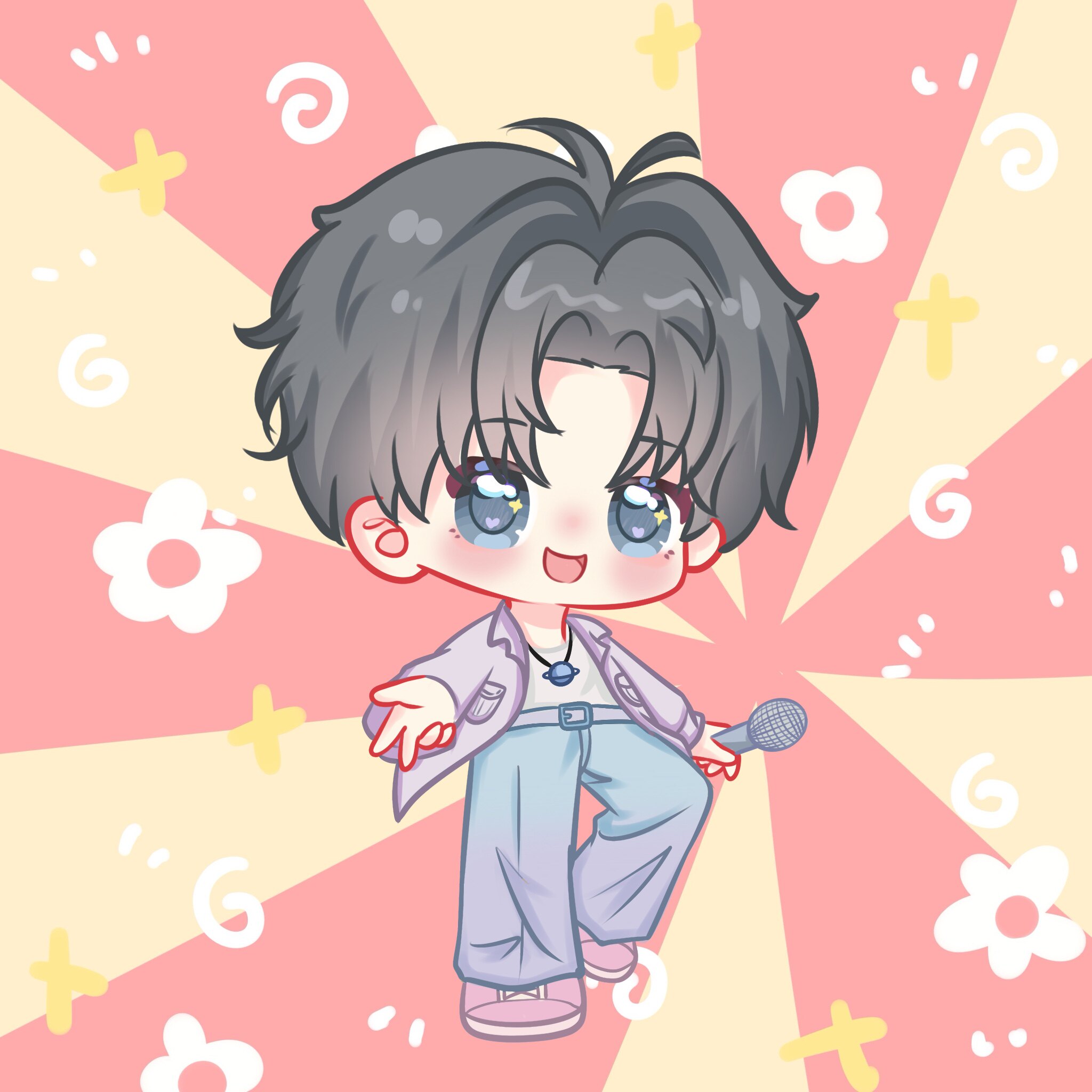 q版人物绘画头像手绘明星卡通形象代画周边画像定制立绘漫画约稿