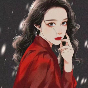 手绘女生头像写实风漫画形象定制照片转卡通画代画情侣微信肖像画