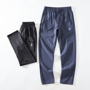 九分裤 出口日本单外贸男装 夏速干透气高弹力松紧腰抽绳运动休闲裤
