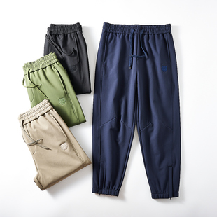 户外防风防水软壳直筒休闲裤 加绒保暖 男士 冬季 潮 日单设计师线
