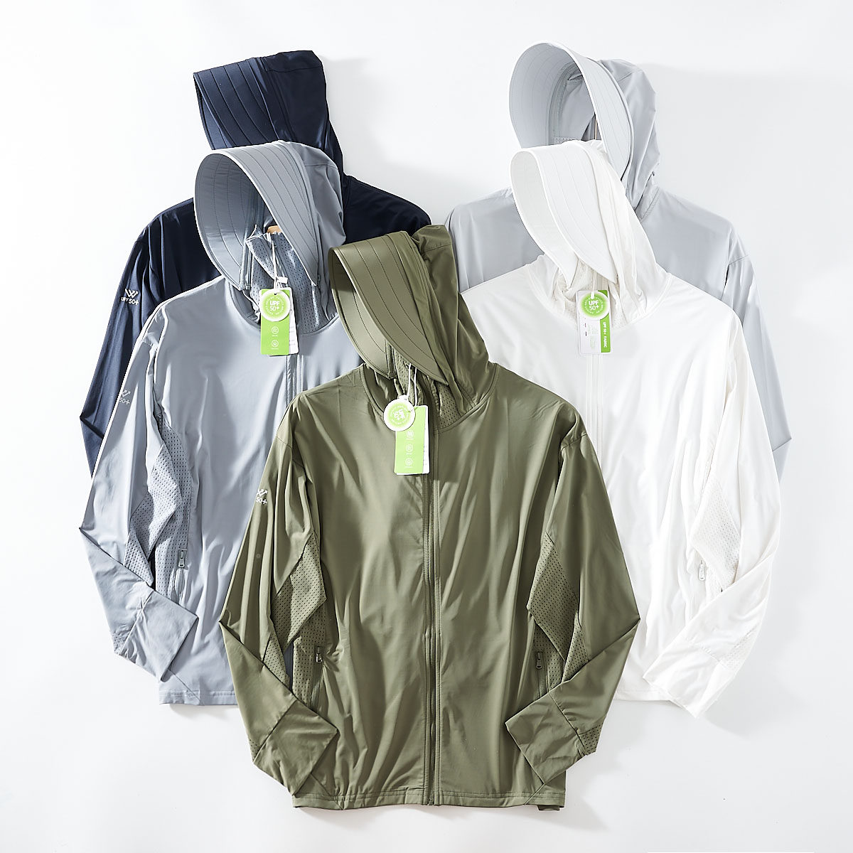 UPF50+！升级版大帽檐！外贸男装夏季清凉透气冰丝防晒衣连帽外套,男装,时尚防晒服,淘宝优惠券,粉丝福利购,淘宝优惠卷