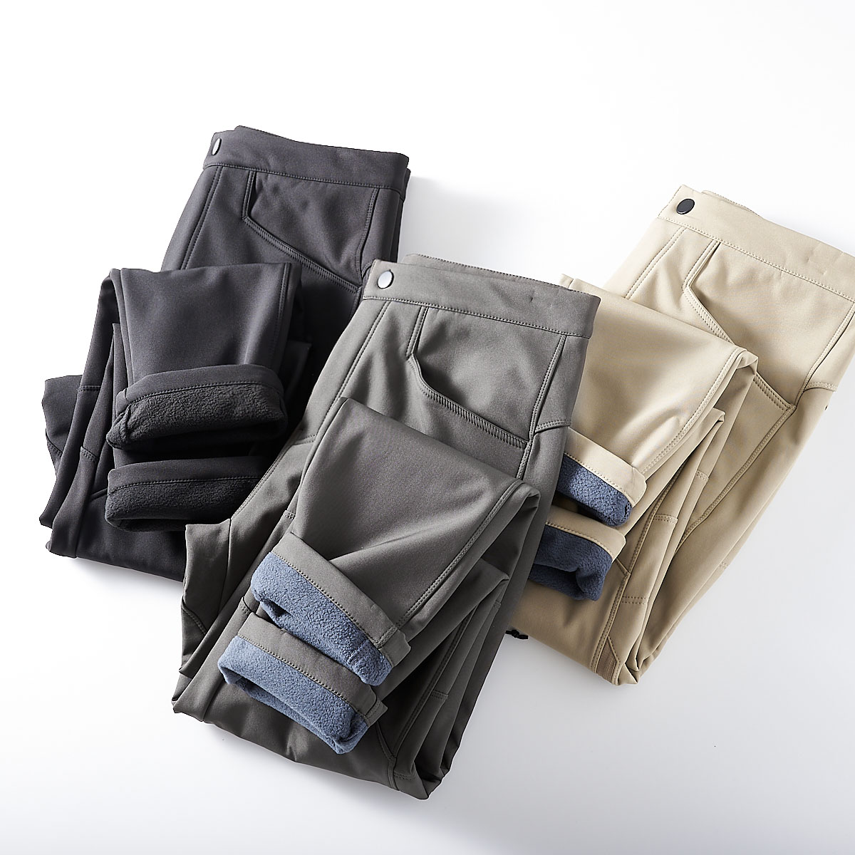 3D立裁！王炸软壳！轻量防风防水！秋冬男保暖抓绒机能冲锋休闲裤