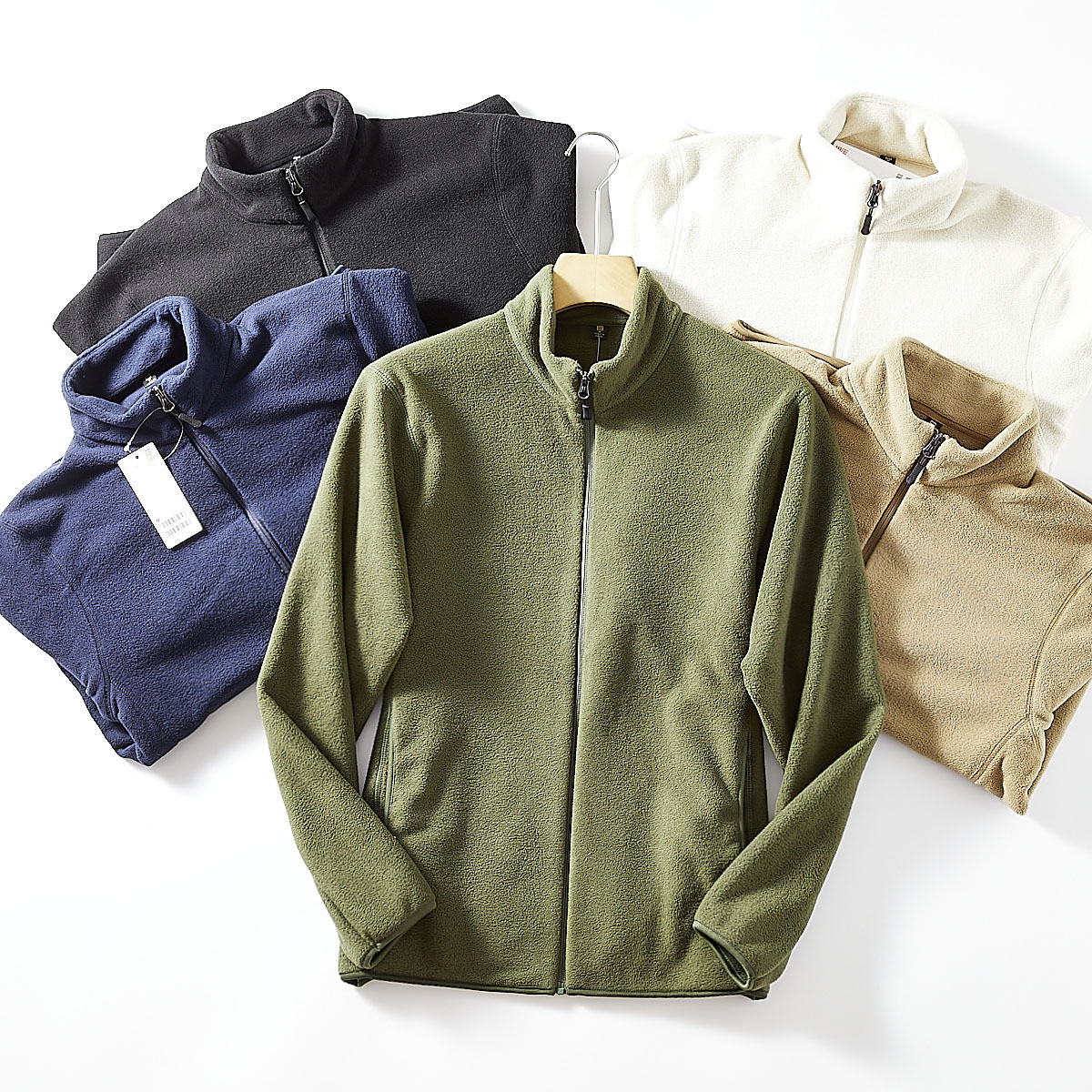 口碑好货！多色可选！外贸男装秋季舒适休闲立领摇粒绒夹克外套潮