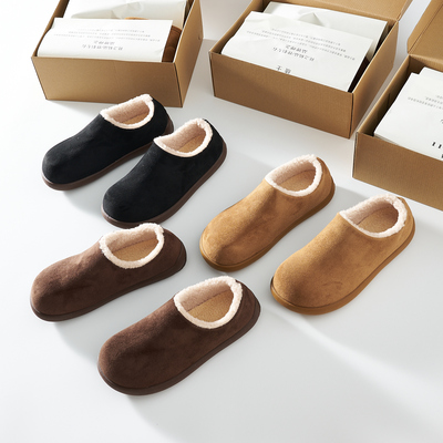 外贸男鞋可男女款加绒保暖内增高小土豆勃肯鞋一脚蹬雪地靴