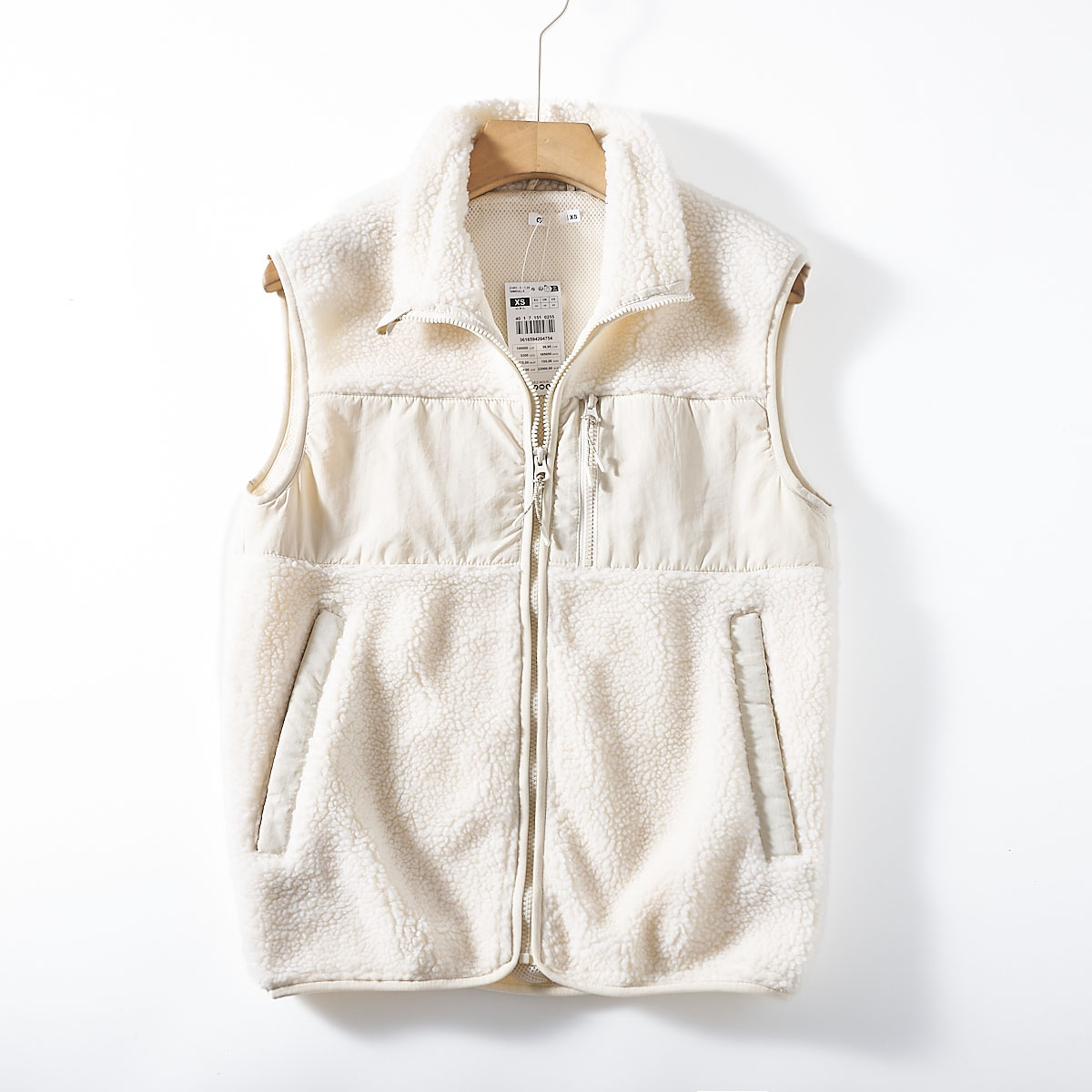 外贸工厂货！欧美小众-仿羊羔绒 秋冬季男士户外休闲立领坎肩马甲