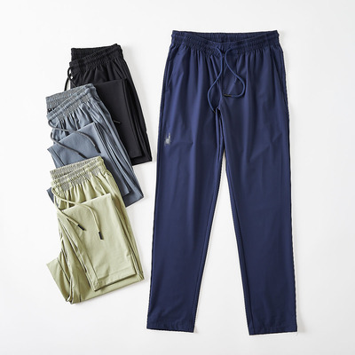 北美外贸轻量速干防晒高弹皮肤裤春夏男士户外运动徒步薄款休闲裤