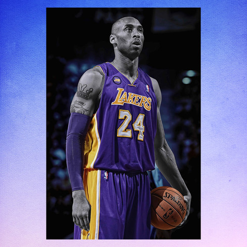 kobe科比海报墙贴篮球周边黑曼巴电竞房间卧室励志男生床头背景贴 - 封面