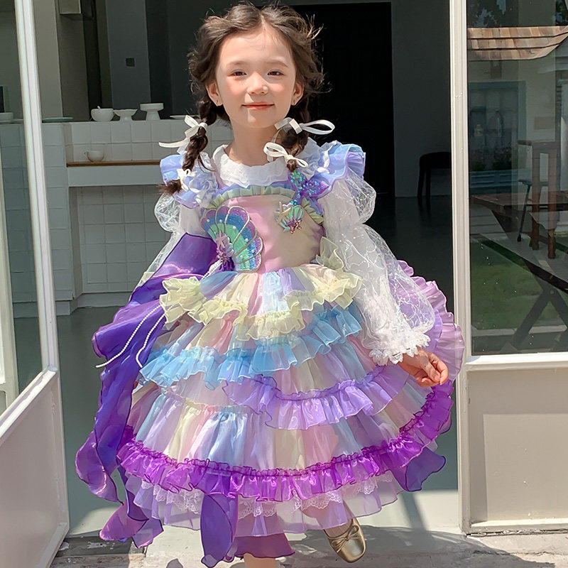 【尤画】【四季款】儿童公主裙生日礼服人鱼裙子洛丽塔裙68291,童装/婴儿装/亲子装,连衣裙,淘宝优惠券,粉丝福利购,淘宝优惠卷