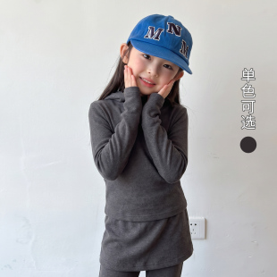尤画2026秋季女童喇叭裤裙+连帽卫衣两件套68729