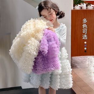 尤画2026秋季新款女童甜美蓬蓬裙公主连衣裙68748