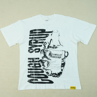 COUGH 潮牌外贸短袖 美式 SYRUP LOT AWFUL THAT