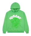 Sp5Der Web Slime Green Hoodie