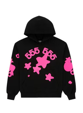 Sp5der Beluga Angel Number Hoodie蜘蛛发泡印花卫衣555美潮男女