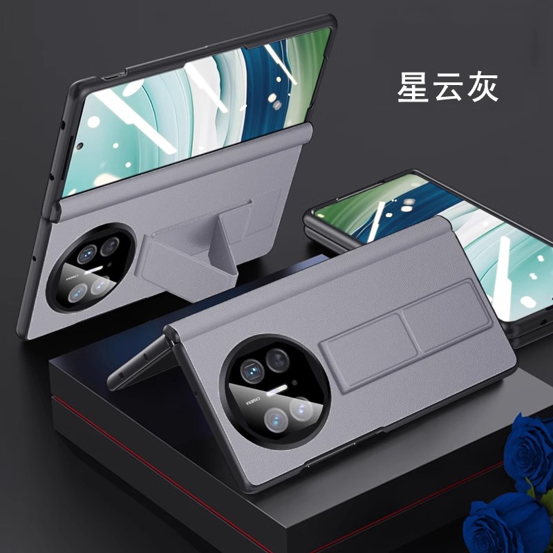 适用于华为MateX6典藏版手机壳折叠屏新款壳膜一体腕带支架保护套x6铰链中轴全包磁吸镜头防摔保护皮套外壳