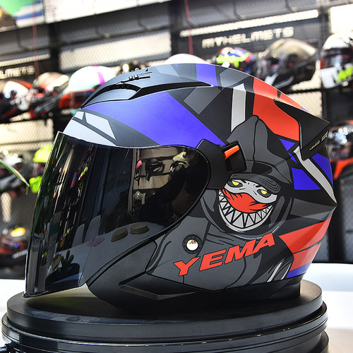 野马头盔电动摩托车半盔四季防晒骑行安全帽男女通用3/4轻便冬季