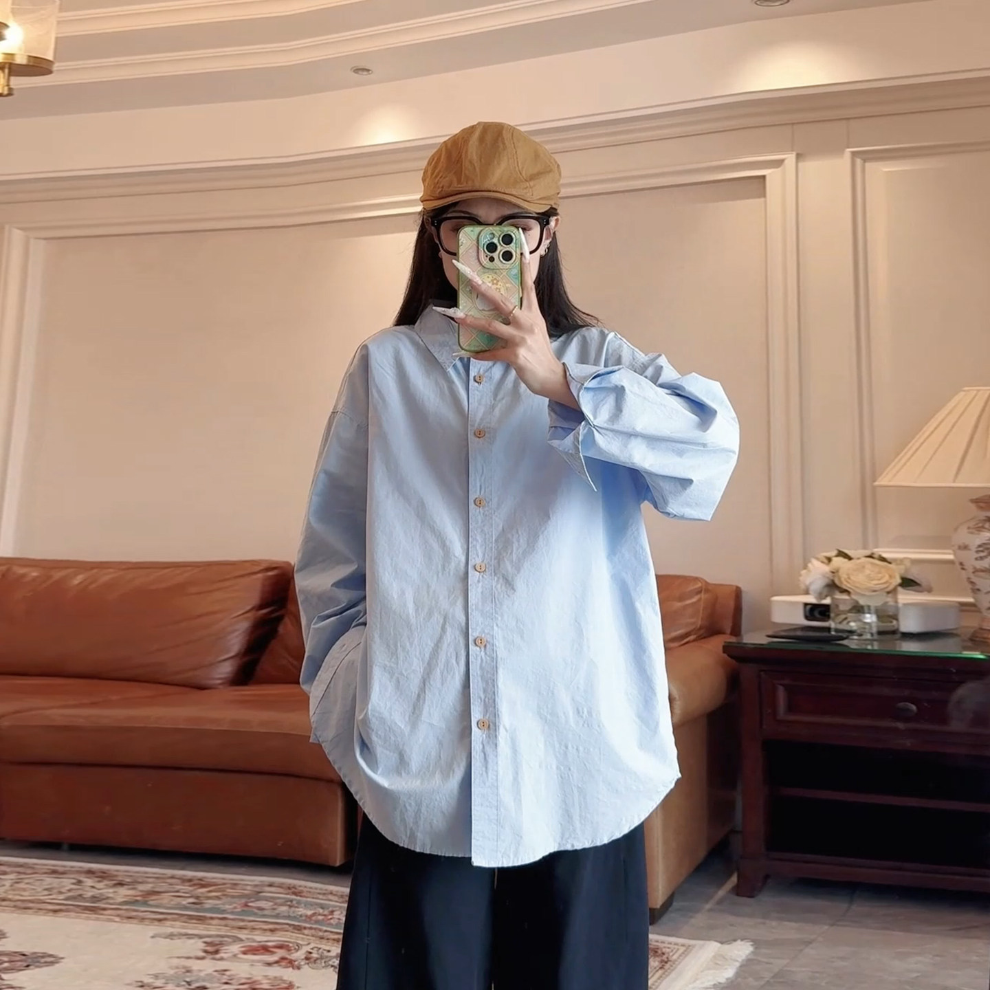 小众职业范孕妇显瘦衬衫