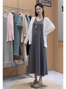 ◆诺初◆轻薄防晒衫简约气质开衫长袖显瘦大码孕装休闲百搭时尚款