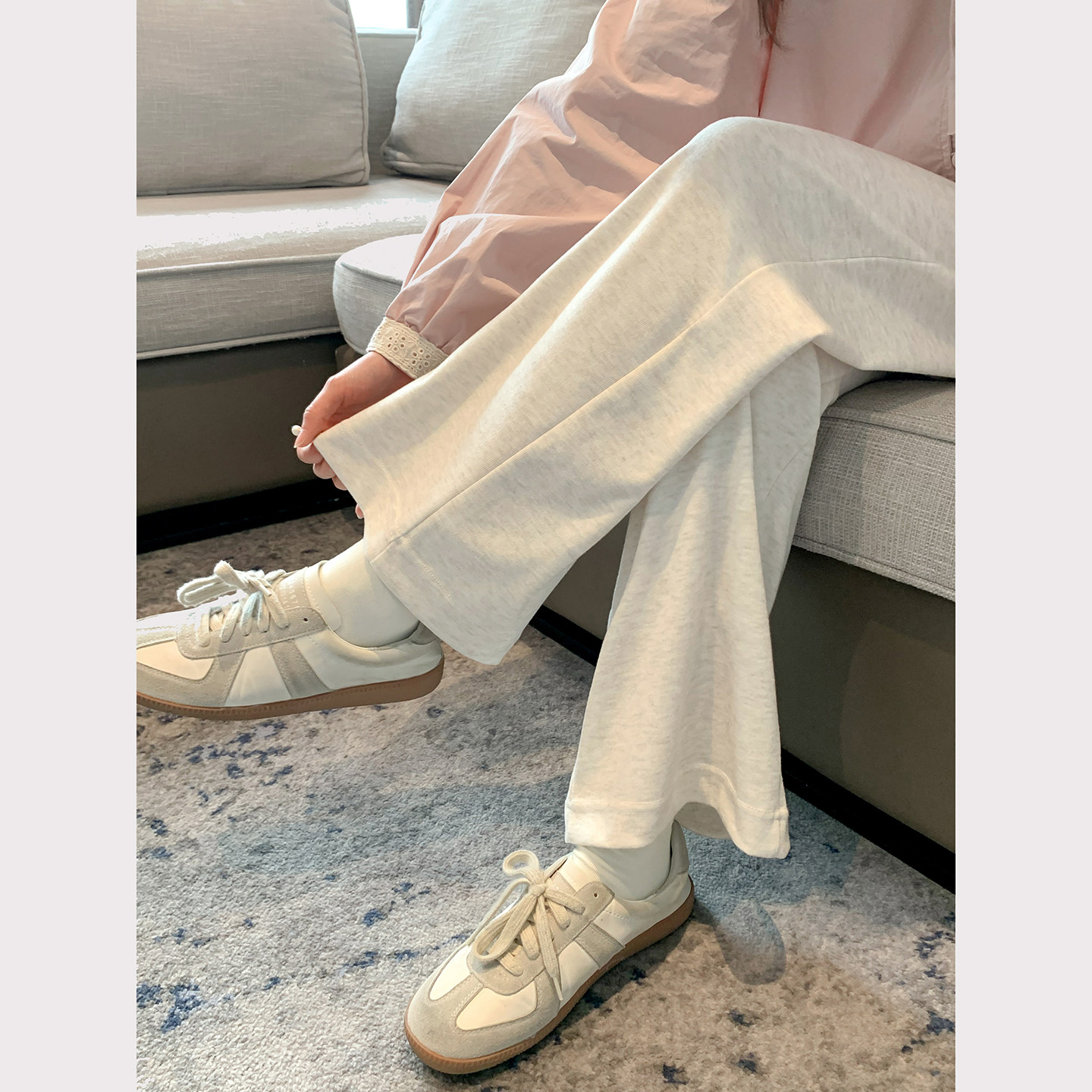 诺初◆显瘦显腿长~孕妇糯米垂感松紧高腰阔腿裤春季高弹休闲长裤,孕妇装/孕产妇用品/营养,孕妇休闲裤,淘宝优惠券,粉丝福利购,淘宝优惠卷