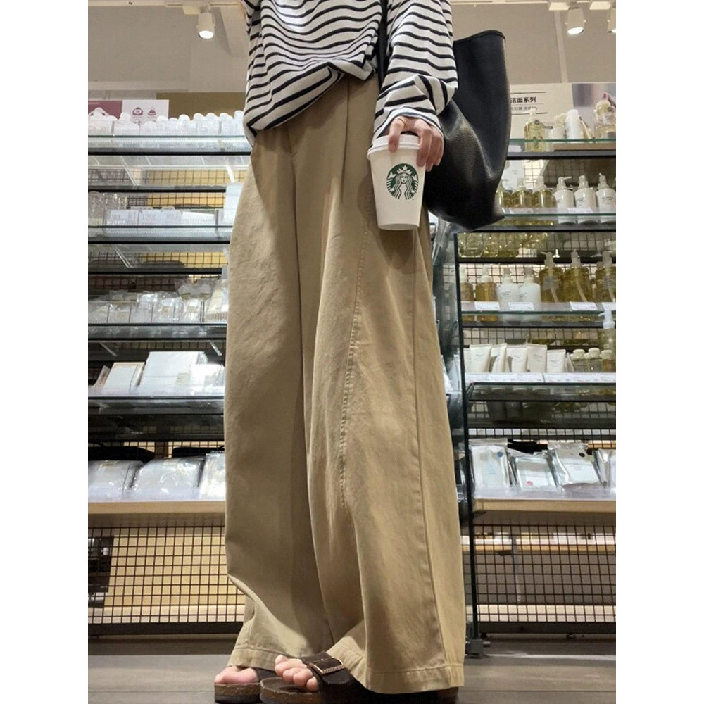 诺初宠爱高腰显瘦工装直筒裤