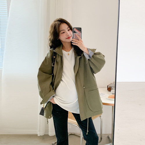 秋季薄款开衫风衣外套