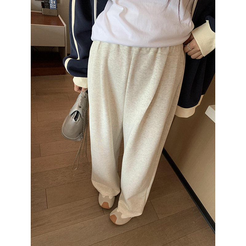 ◆诺初◆孕初春秋款休闲裤宽松阔腿裤bf慵懒风加厚加绒梧桐弯刀裤