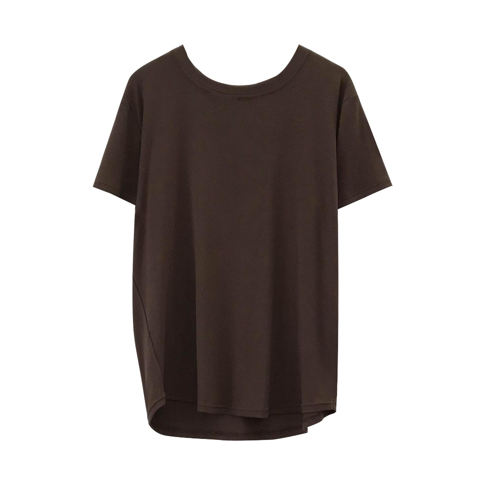 孕婦純色T恤圓領T恤上衣