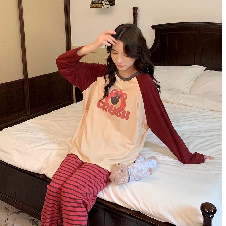 草莓熊～纯棉月子服春秋产后哺乳家居服春季产妇待产孕妇睡衣套装,孕妇装/孕产妇用品/营养,家居服套装,淘宝优惠券,粉丝福利购,淘宝优惠卷