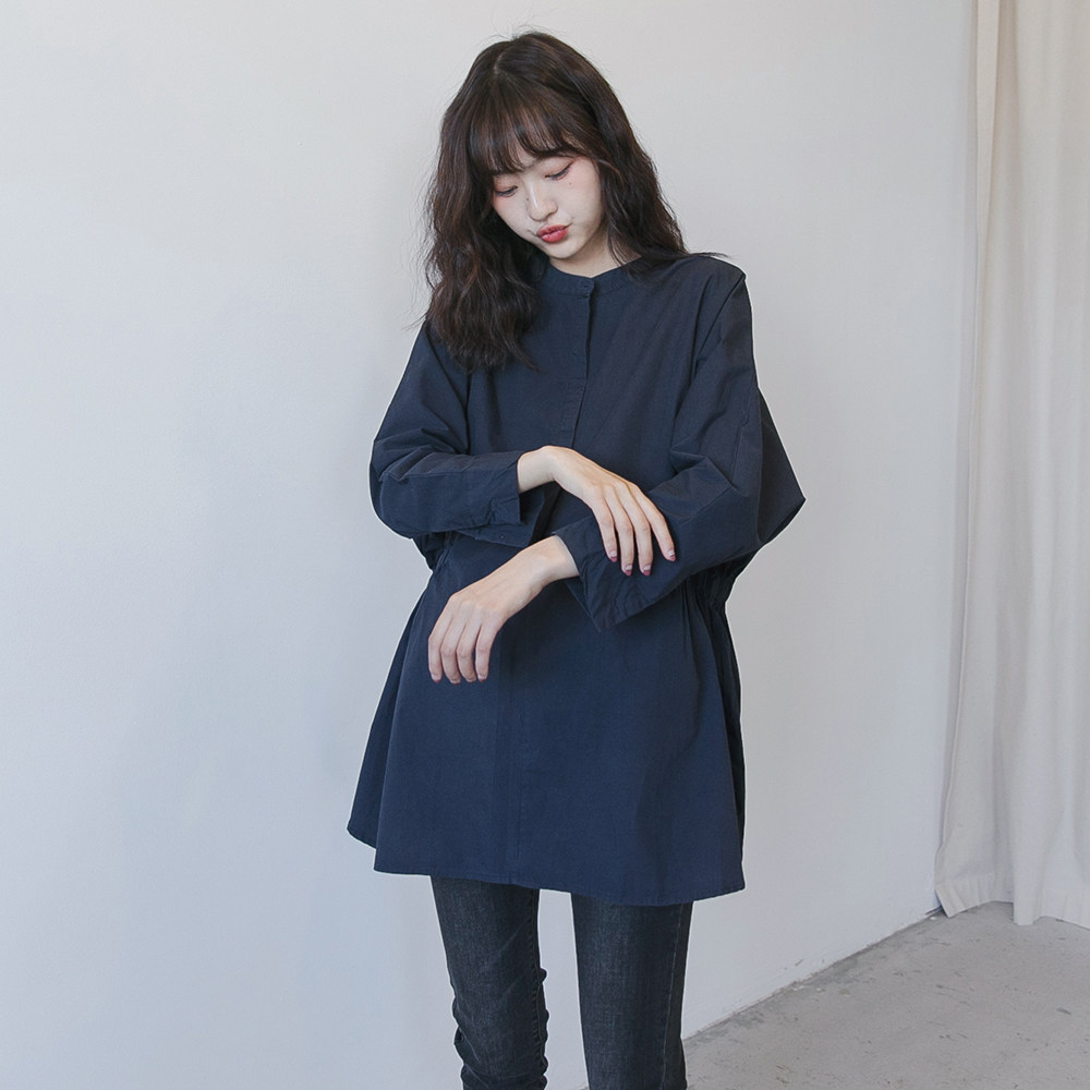 诺初孕妇装~职业衬衫春季气质宽松上衣白色纯棉可哺乳衣长袖衬衣