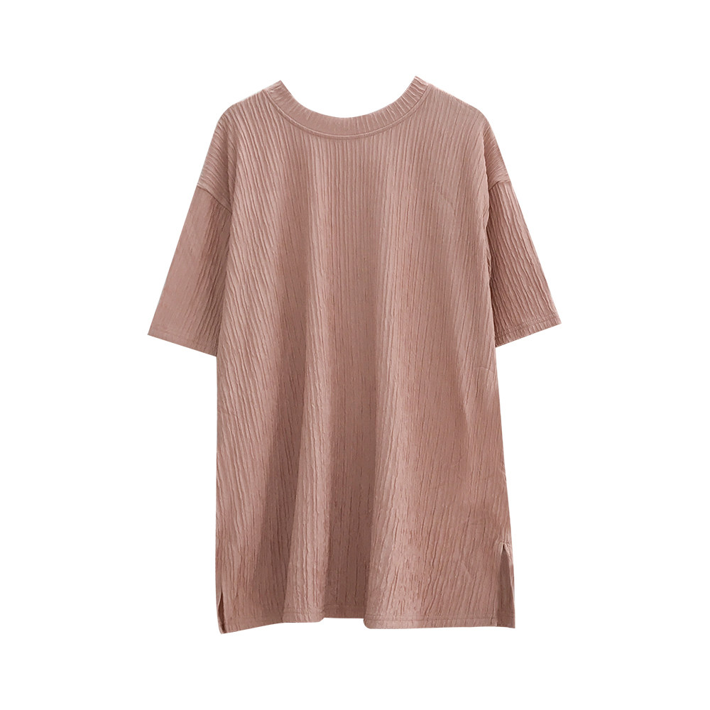 [클리어런스 스타일] 출산 여름 셔츠 티셔츠 중간 길이 패션 여름 반팔 편안한 트렌디 엄마 탑