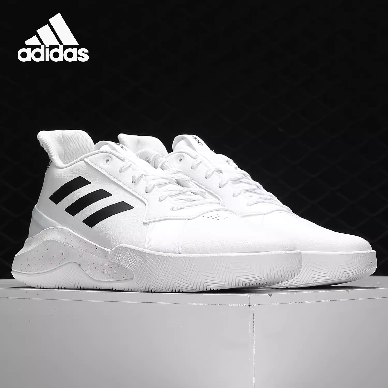 Adidas阿迪达斯 RUNTHEGAME 男子耐磨实战篮球鞋 EG7972 EE9655