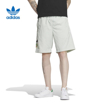 Adidas阿迪达斯 三叶草男子轻薄运动休闲速干五分裤短裤 HC2204