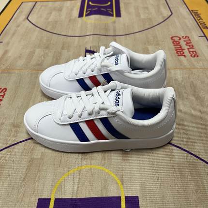 Adidas阿迪达斯 VL COURT 2.0 K儿童低帮复古运动板鞋 FY7170