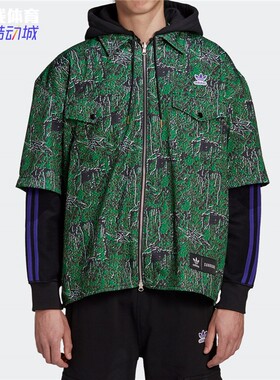 Adidas阿迪达斯 三叶草 男子运动休闲两面穿夹克外套 FS8917