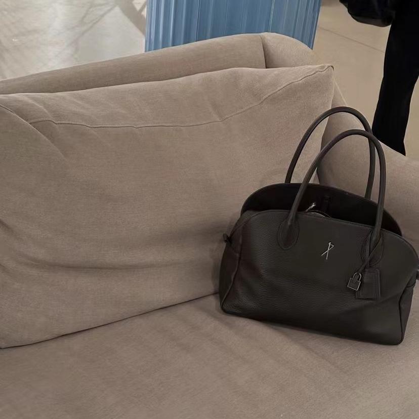 保龄球包皮贝壳包半手缝手提包