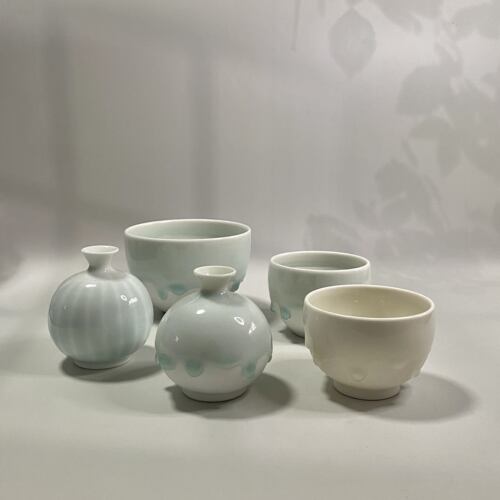 日本手作瓷器 小林哲也 手作花器花瓶花盆摆件瓷器简约风家用
