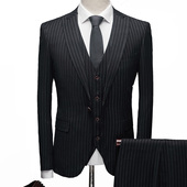 条纹西装 处理西服上衣商务绅装 韩版 休闲时尚 男士 特价 修身 单西断码
