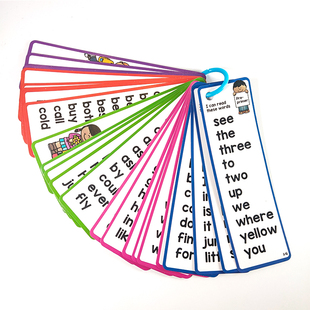 儿童高频词闪卡sight word词卡幼儿宝宝英语美国教师教具学校推荐