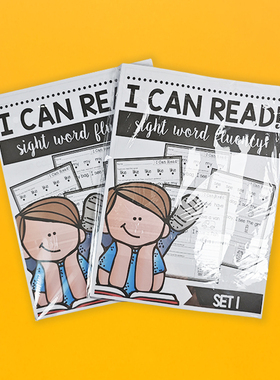 sight word高频词fluency流利阅读训练练习作业册幼儿英语习题纸