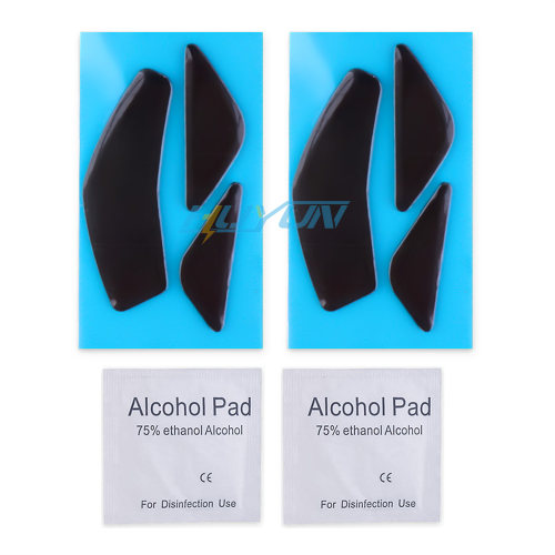 半透明弧边脚贴适用于赛睿Rival600/650鼠标脚垫贴特氟龙脚垫