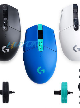 适用于罗技G304/G305无线办公鼠标配件外壳上壳鼠标壳电池盖滚轮