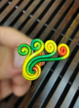 女民族风波西米亚彩线编织戒指