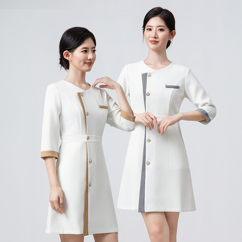 新款夏季高端美容院工作服女美容师皮肤管理SPA技师韩国医美养生