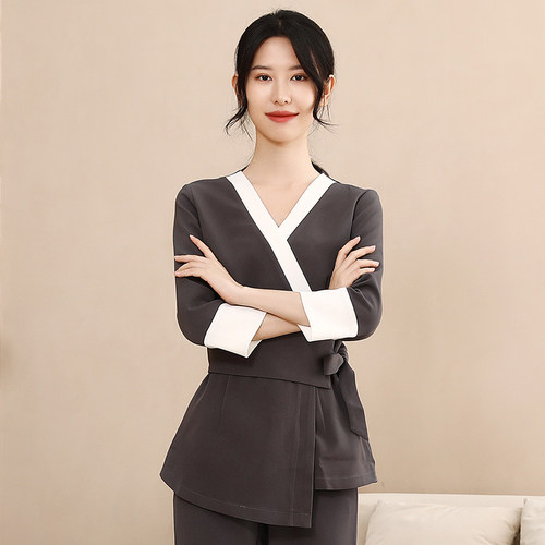 美容院制服短袖2026新款医美气质