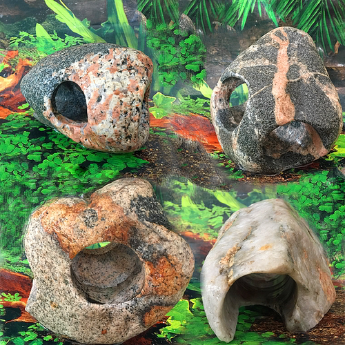 天然石头鱼缸虾罐水族箱造景装饰
