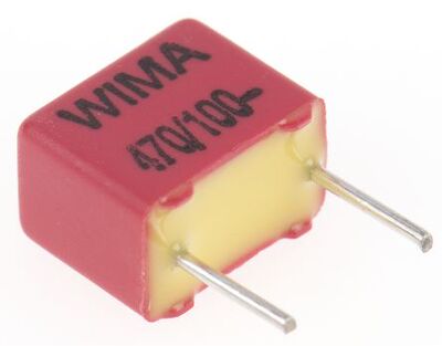 德国WIMA原装现货FKP2/470/100/5 470pF 63V 100V 聚丙烯电容器