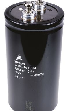 EPCOS原装现货B41456B9479M 47000μF 100Vdc铝电解电容器