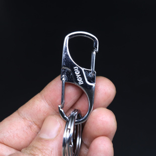 博友8字形钥匙扣创意汽车腰挂扣老上海男士高档快挂钩扣户外挂扣