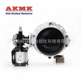 气动粉料蝶阀V1FSGN水泥蝶阀单法兰阀体铸铁阀体搅拌站配件