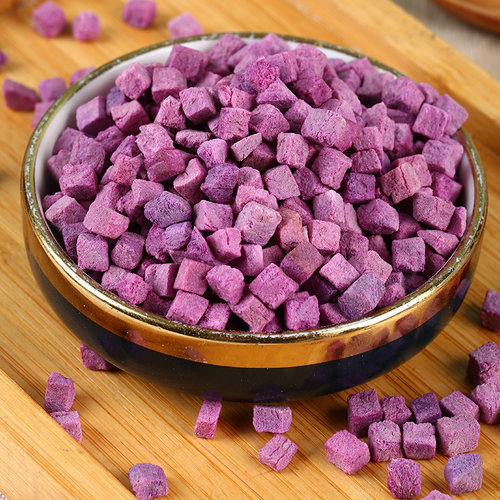 小闫严选FD冻干紫薯块熟即食脱水蔬菜不添加油糖非油炸热量卡低零
