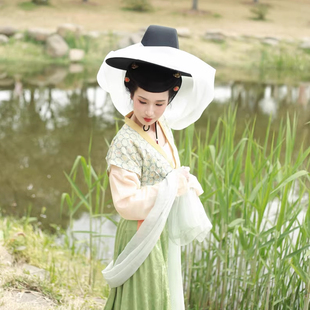 帷帽古风唐制汉服斗笠帽唐代仕女侠客遮脸面纱防晒幕篱帽大檐帽子